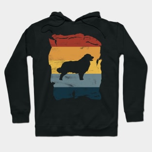 Leonberger Distressed Vintage Retro Silhouette Hoodie